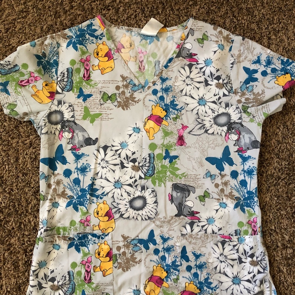 Disney Winnie the Pooh scrub Top